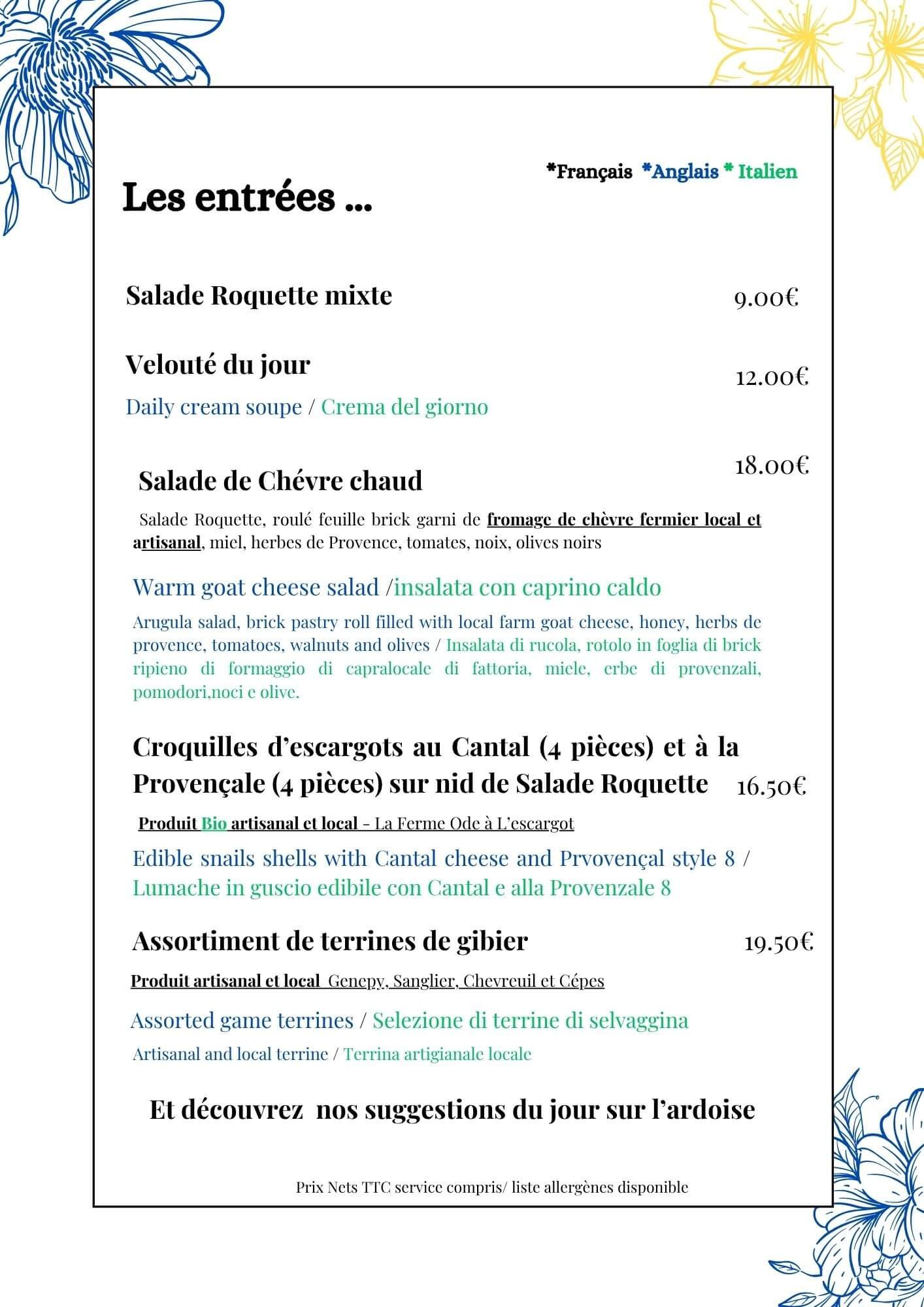 Assortiment d’entrées traditionnelles au bistrot Ô Délices, Castellane